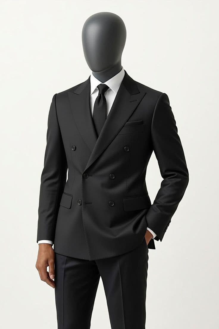 Obsidian Double-Breasted Suit