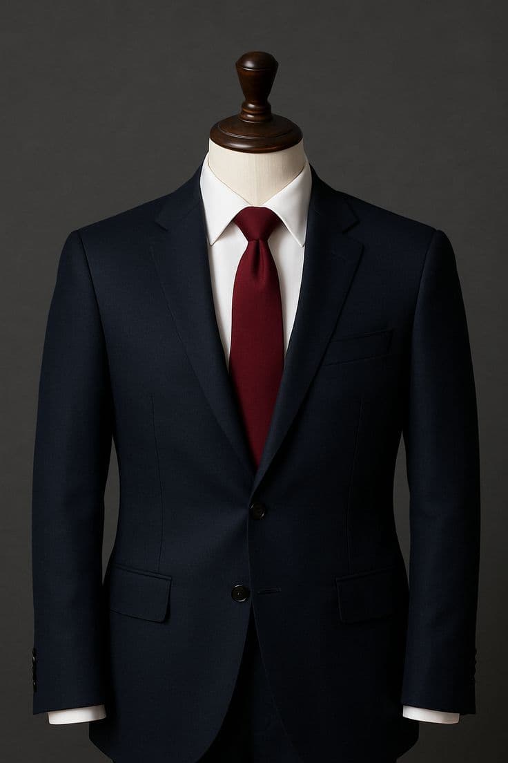 Midnight Serge Two-Button Suit