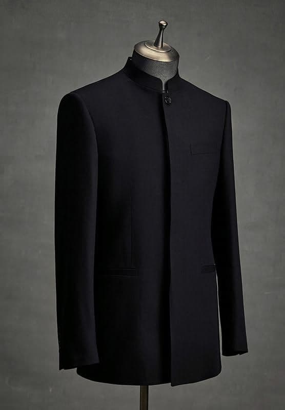 Noir Structural Nehru Blazer